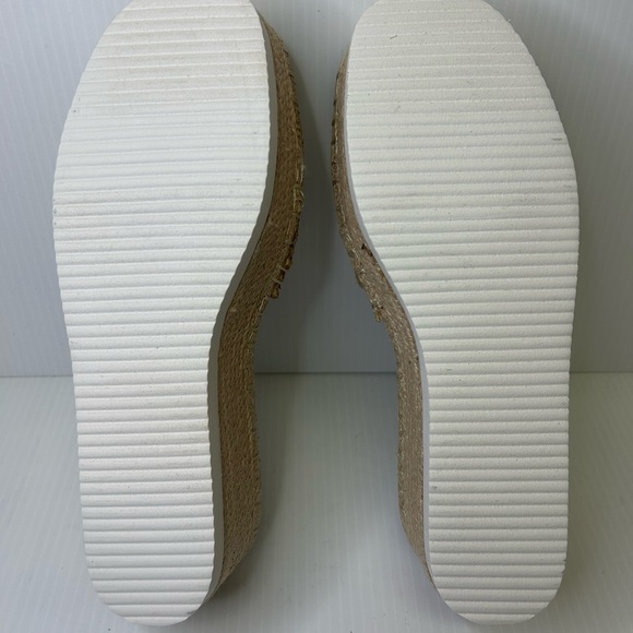 🤩”Wild Pair” Shermer Slide Espadrille Platform Sandals Beige w/White Soles” - Picture 7 of 16